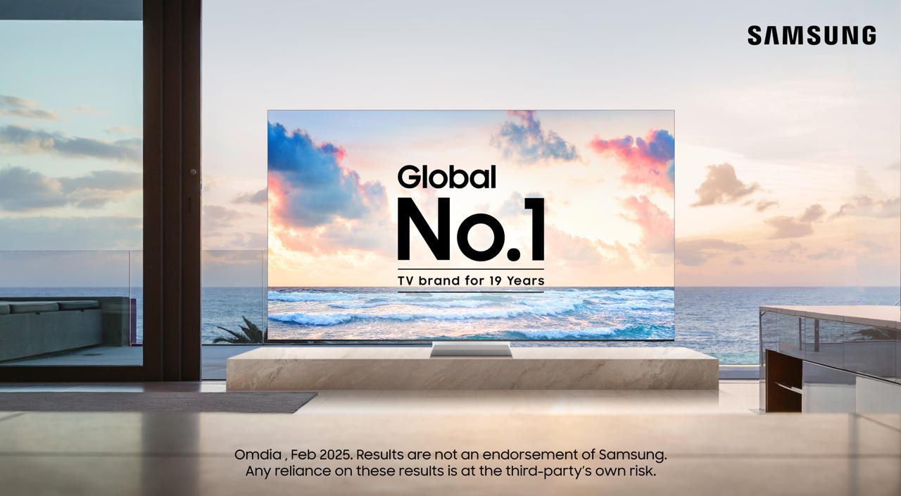 বৈশ্বিক টিভির বাজারে টানা ১৯ বছর ধরে শীর্ষে স্যামসাং ইলেকট্রনিকস